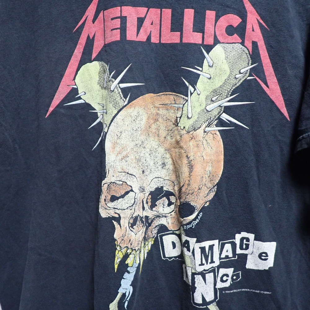 Vintage 1994 Metallica Damage Inc Tour Pushead T-Shirt Hanes Heavyweight XL